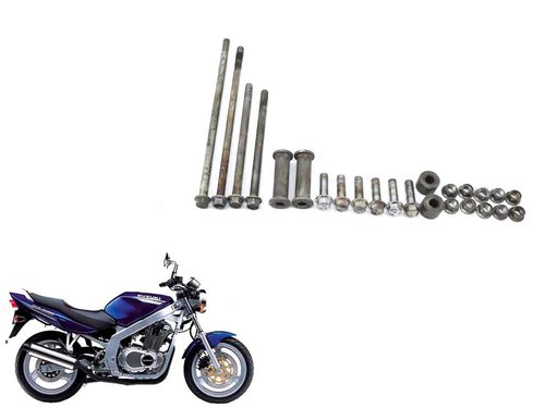 Kit Parafuso Fixação Motor Suzuki Gs 500 93-99 (