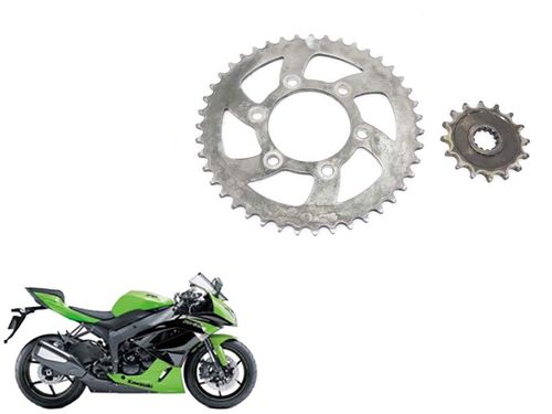 Coroa e Pinhão Kawasaki Zx 6 Zx6 09-1