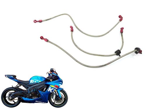 Flexível Freio Kit Suzuki Gsxr 750 Srad 14-16 (