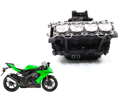 Bloco Carcaça Motor Jogo Com Pistão Kawasaki Zx 10 08-10