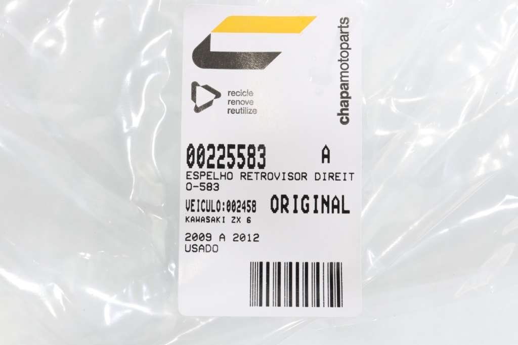 Espelho Retrovisor Direito Kawasaki Zx 6 Zx6 09-12 - CompreSuaPeça