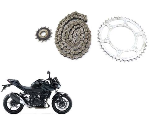 Kit Relação Com Retentor c/ 207km Kawasaki Z 400 20-22
