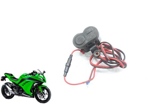 Tomada 12v/usb Kawasaki Ninja 300 Ninja300 13-18