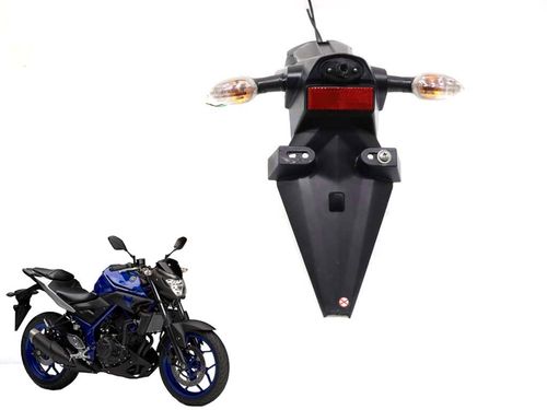 Para-lama Traseiro Sup/placa Yamaha Mt 03 Mt03 17-2