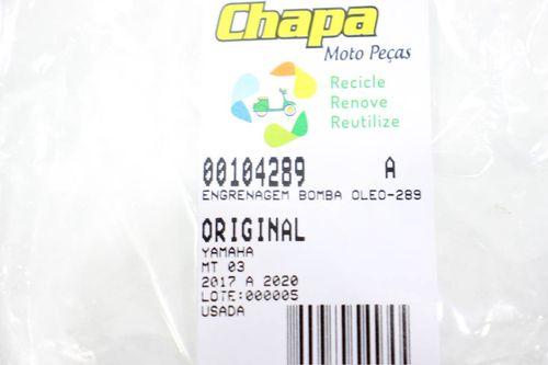 Engrenagem Bomba Óleo Yamaha Mt 03 Mt03 17-20
