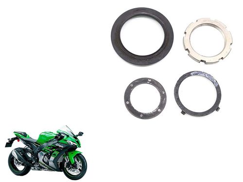Porca Inferior Coluna Direção Kawasaki Zx 10 16-21