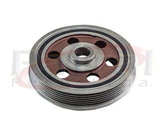 POLIA VIRABREQUIM ANTIVIBRATORIA DUCATO/JUMPER/BOXER/IVECO DAILY 98/... 6 CANAL S/CHAVETA