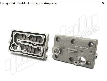 TAMPA CABECOTE COMPRESSOR AR FH13/FH16 85MM REGULADO