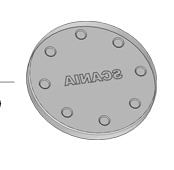 TAMPA DEFLETOR ESC CATALIZADOR SC 124/S5 - INOX