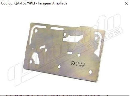 PLACA INTERMEDIARIA COMPRESSOR AR VOLVO FH/FM/NH D13 85MM