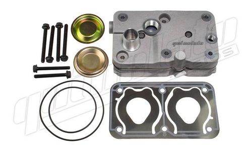 CABECOTE MONTADO COMPRESSOR AR C/REPARO MB 1725/ATEGO/AXOR/O500 (85MM - REGULADO M14)
