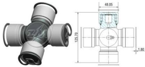 CRUZETA CARDAN MB 2325/2219/2428 48X126