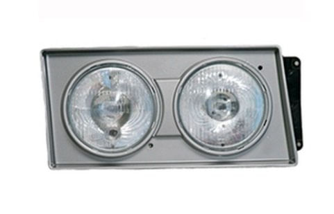 FAROL LE VW 18310/40300/TITAN LE 00/02 USA LAMPADA H1 - MOLDURA PRATA