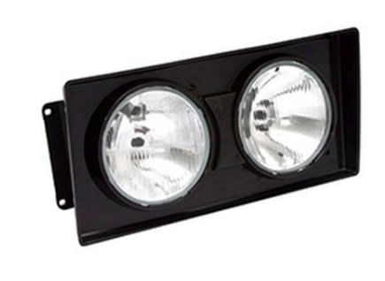 FAROL LD VW 12/13/14/16/18310/40300/TITAN LE 00/02 USA LAMPADA H1 - MOLDURA PRETA