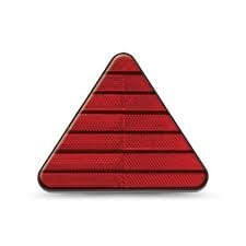 TRIANGULO REFLETOR LANTERNA CARRETA FACCHINI VERMELHA S/ABA