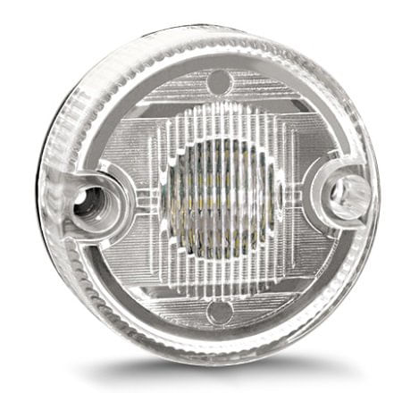 LANTERNA CARRETA 75MM 4 LEDs 24V CRISTAL