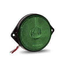 LANTERNA LATERAL CARRETA VERDE C/CABOS - LED