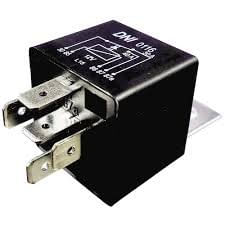 RELE AUXILIAR 12V 5 TERMINAL 40/30A C/SUPORTE
