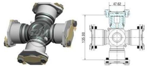 CRUZETA CARDAN TR VW 24220/24250 47X137