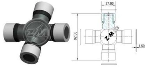 CRUZETA CARDAN F1000F4000/CARDAN TR HILUX 27X92