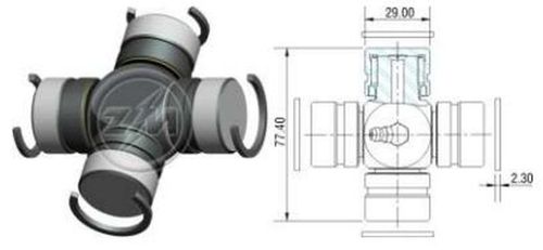 CRUZETA CARDAN DT HILUX 2.8/3.0 4X4 29X78
