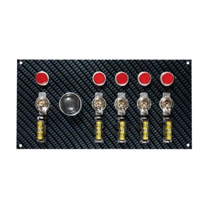 Painel de Acionamento Elétrico - 5 Chaves com Partida - Acabamento Carbon Fiber - MOROSO