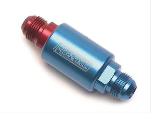 Filtro Combustível Billet Alumínio Azul - Alto Fluxo - RUSSELL
