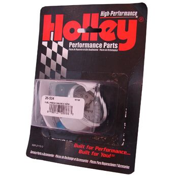 Manômetro para Linha de Combustível - 15 PSI com Líquido - HOLLEY