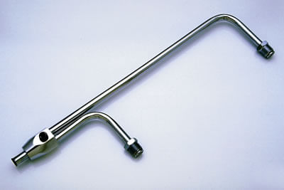 Linha de Combustível Cromada para Quadrijet Holley 4150 - com Furo 1/8" NPT - TRANS DAPT