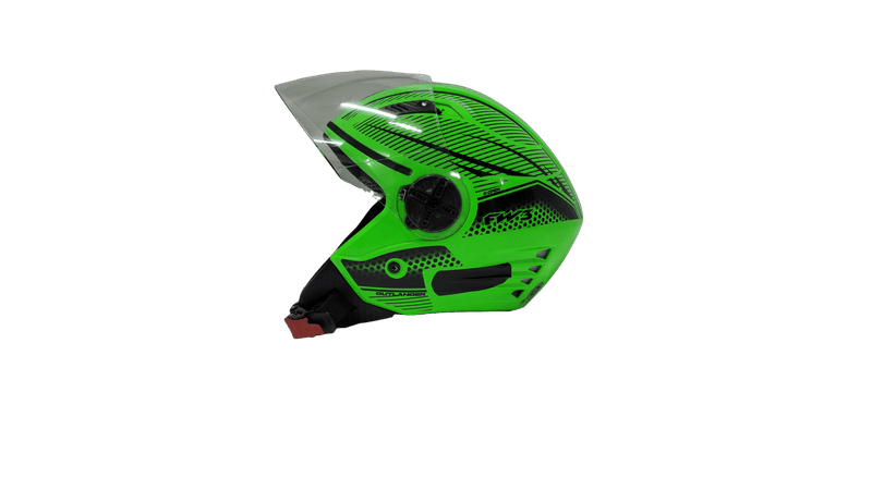 Capacete fw3 x open neon verde 58