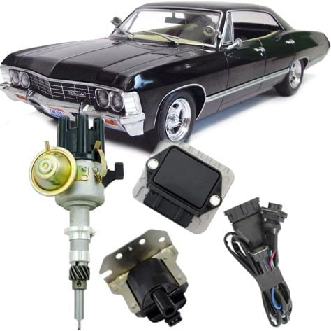 Kit Ignicao Eletronica Sensor Hall Chevrolet Impala Carburado Motor 6cc