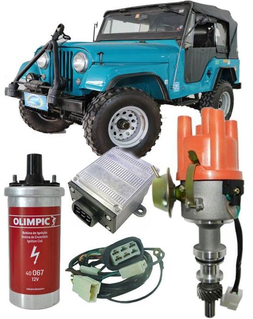 Kit Ignicao Eletronica Jeep F75 Maverick Rural 4cc Ohc Novo