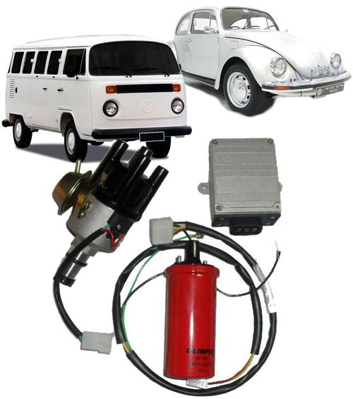 Kit Ignição Eletronica Fusca Brasilia Kombi 1300 1500 1600 Aranha 1973 a 1986