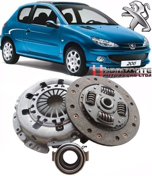 Kit De Embreagem Peugeot 206 1.0 8V e 16v apos 1999 e Peugeot 206 1.4 8v De 2004 A 2006