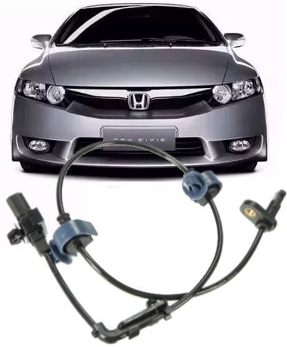 Sensor Freio Abs Honda New Civic 1.8 16V e 2.0 SI de 2006 a 2011 Dianteiro Esquerdo