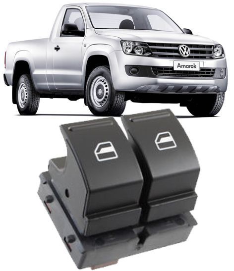 Botao Interruptor Vidro Eletrico Amarok Cabine simples 02 Portas - 1z0959858