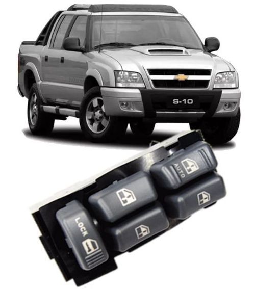 Botao Interruptor Vidro Eletrico Quadruplo Blazer e S10 15151360