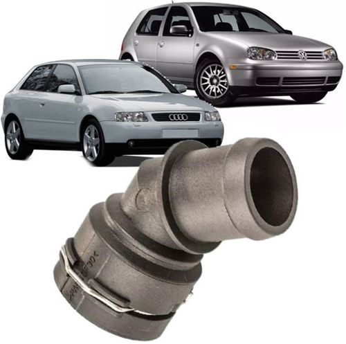 Flange Conector Da Mangueira Do Radiador Golf Audi A3 Bora 1J0121619