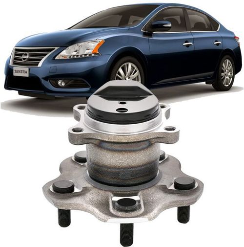 Cubo de Roda Com Rolamento Traseiro Nissan Sentra 2.0 16V 2014 2015 e 2016 5 Furos
