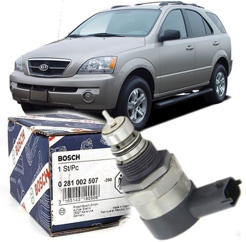 Valvula Reguladora Rail Kia Sorento 2.5 16V Diesel Vgt Crdi 2005 a 2009 - 0281002507 Novo Bosch