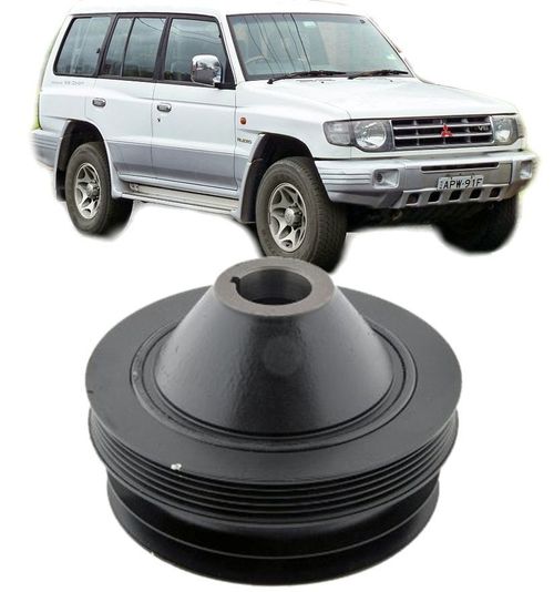 Polia do Virabrequim Mitsubishi Pajero 3.0 e 3.5 V6 de 1991 a 1998