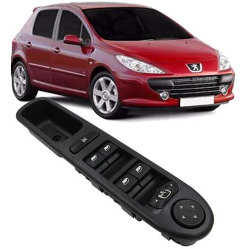 Botao Interruptor Vidro Eletrico Peugeot 307 2.0 16V Com Rebatimento