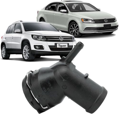 Flange de Agua de refrigeracao Jetta Tsi Passat Fusca Tiguan A5 A4 A3 Q3 - 3C0122291