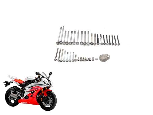 Kit Parafuso Carcaça Motor Yamaha Yzf R6 600  08-12