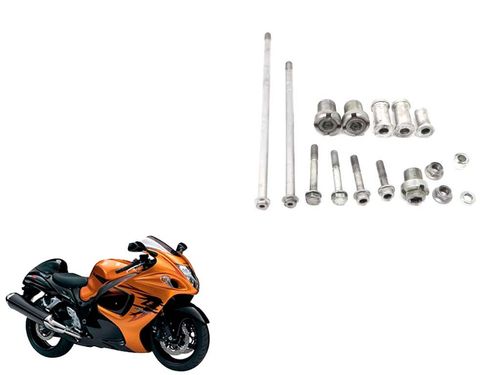 Kit Parafuso Fixação Motor Suzuki Hayabusa 1300 09-1