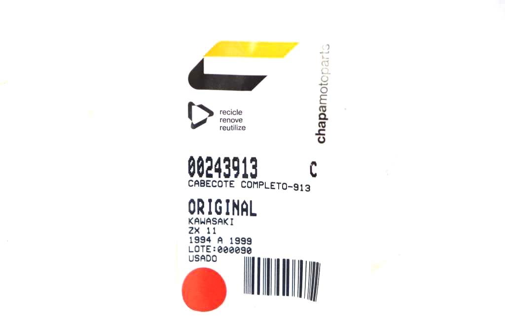 Cabeçote Completo Kawasaki Zx 11 94-99 C/avaria - CompreSuaPeça