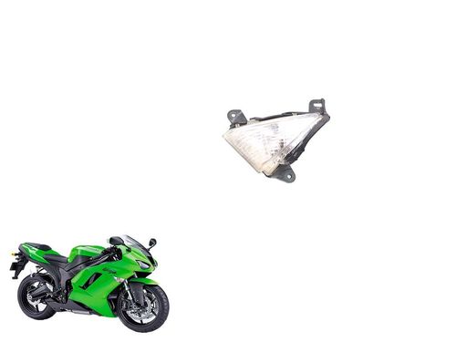 Carcaça Pisca Dianteiro L/e Kawasaki Zx 6 Zx6 07-08