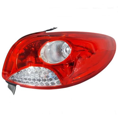 Lanterna Traseira com Grade da Ré Cromado Peugeot 207 Sedan Passion 2008 até 2016
