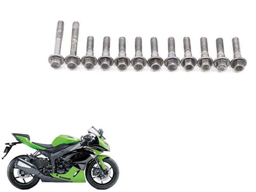 Kit Parafusos Tampas 000110 Zx 6 Zx6 09-12