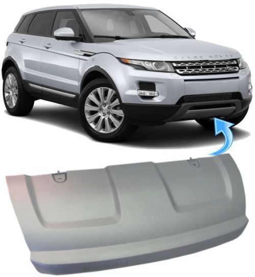 Acabamento Inferior Cinza Prata do Parachoque Evoque Pure e Prestige de 2011 À 2015